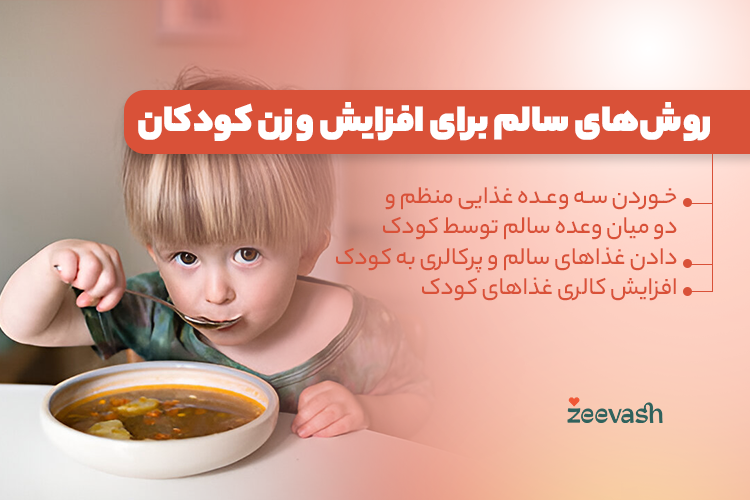 روش های سالم برای افزایش وزن کودکان